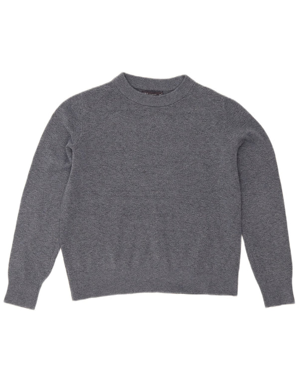 Marks & Spencer Jersey con Cuello Barco para Mujer UK 10 Small Azul Marino