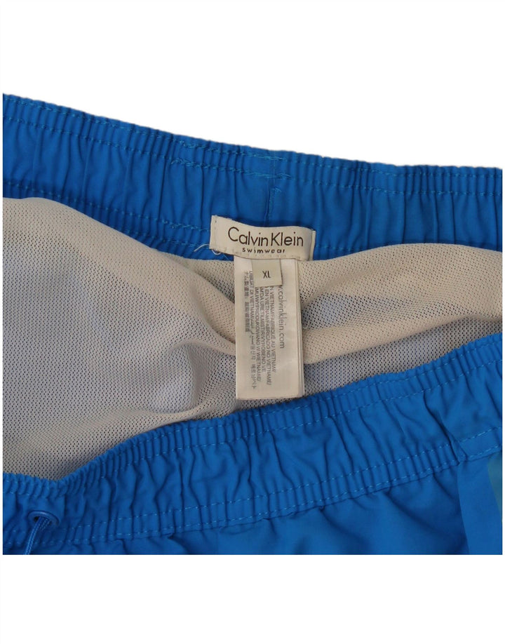 Calvin Klein Bañador gráfico para hombre XL Poliéster azul