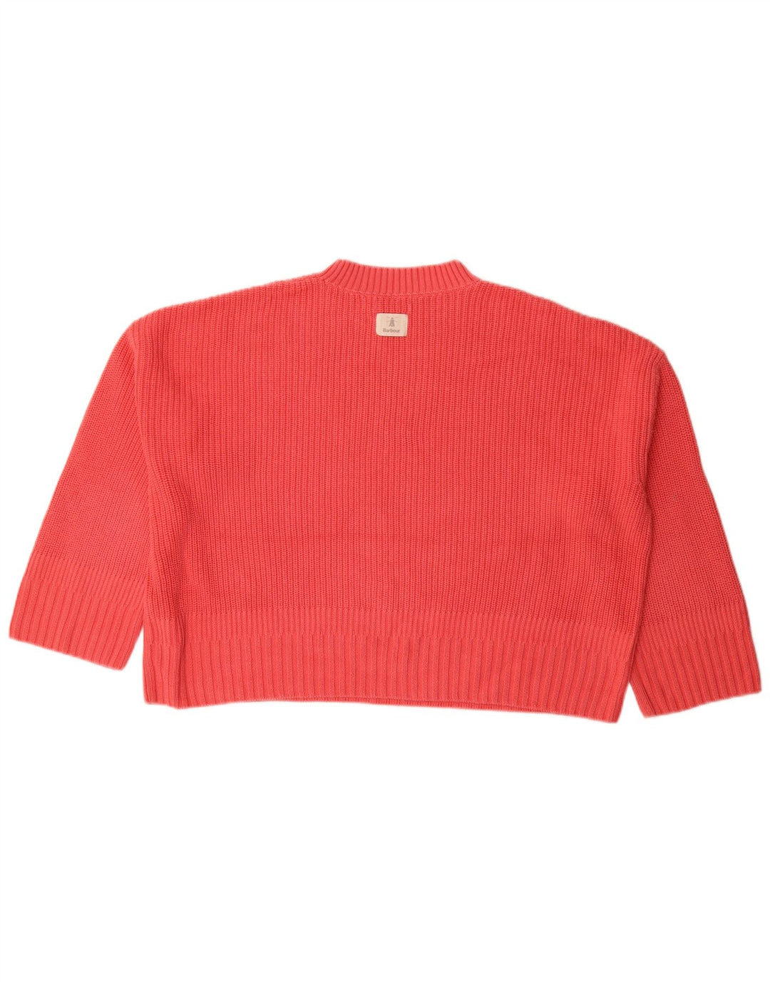 BARBOUR Suéter extragrande con cuello redondo para mujer UK 12 Medium Pink