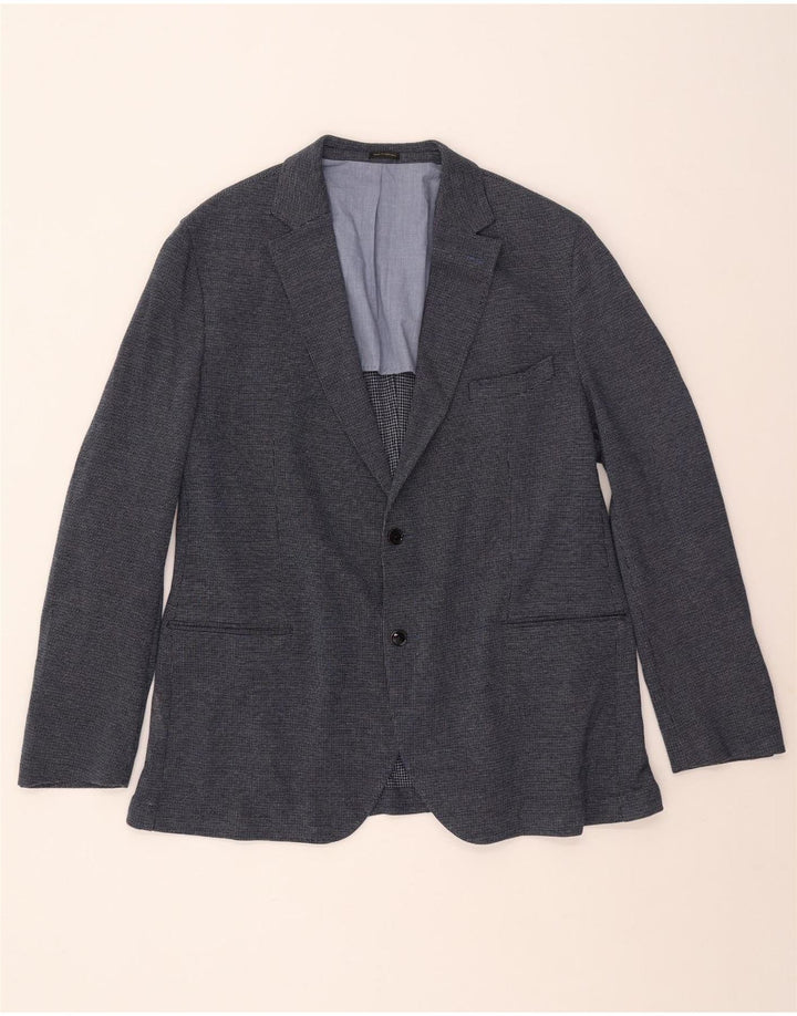 Massimo Dutti Chaqueta Blazer de 2 Botones para Hombre EU 58 2XL Azul Marino Algodón