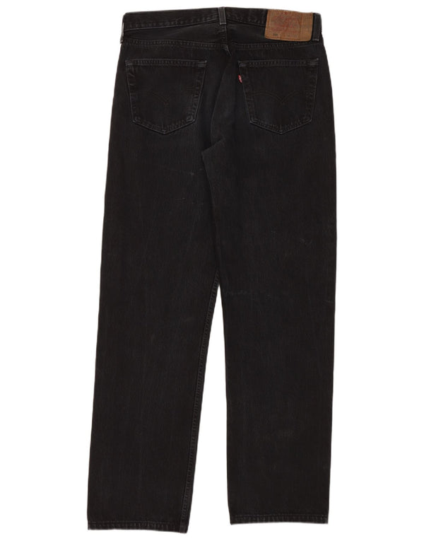 LEVI'S Vaqueros rectos 501 para hombre W34 L34 Algodón negro