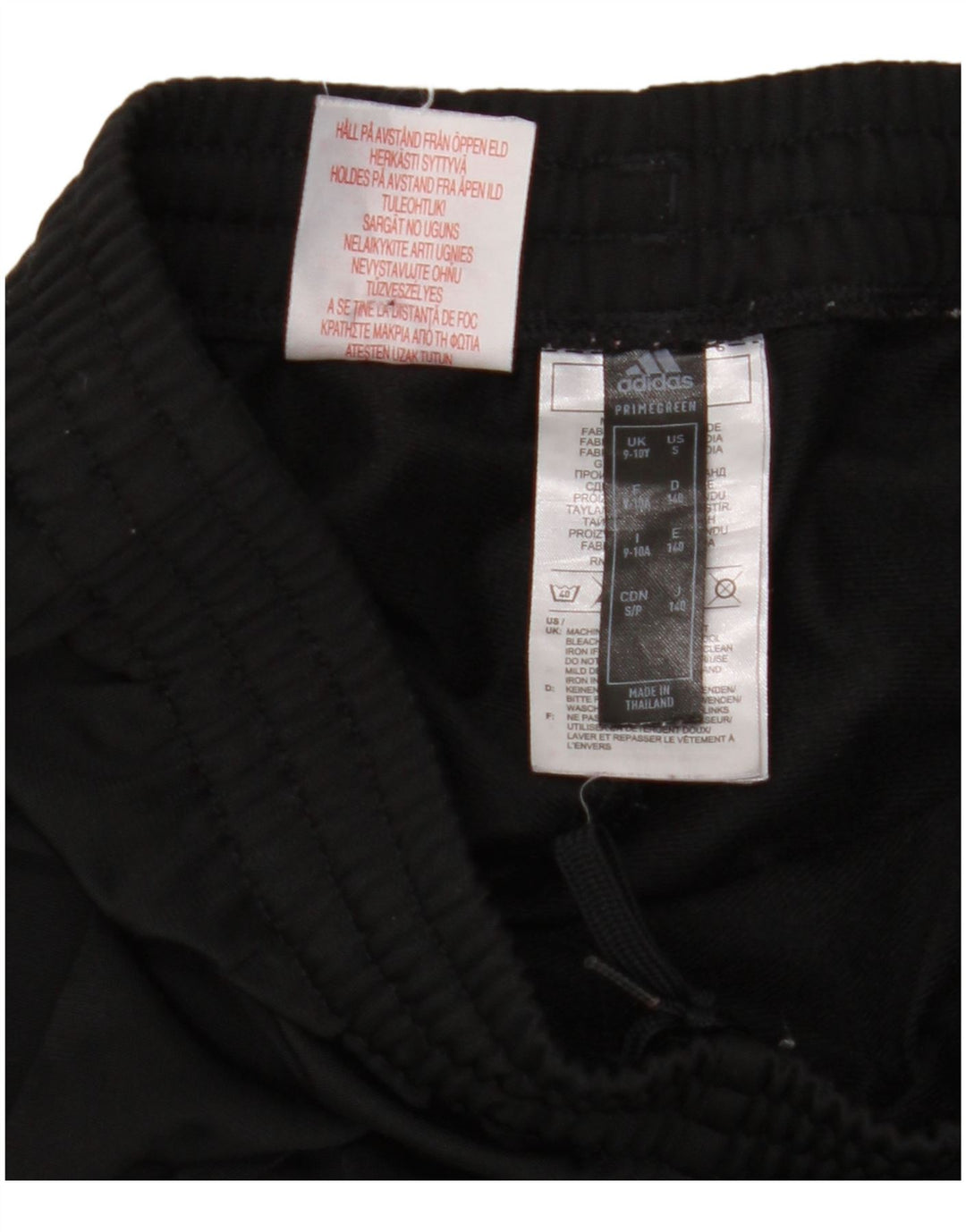 ADIDAS Niños Primegreen Chándal Pantalones Joggers 9-10 Años Negro