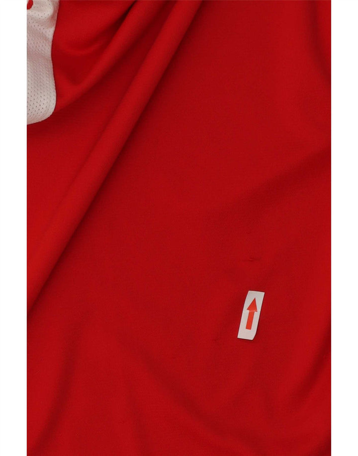 Camiseta Nike Dri Fit para hombre Top pequeño rojo color block Poliéster