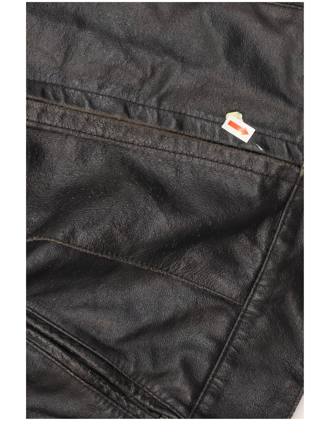 VINTAGE Chaqueta Racer de Cuero para Mujer IT 42 Cuero Negro Medio