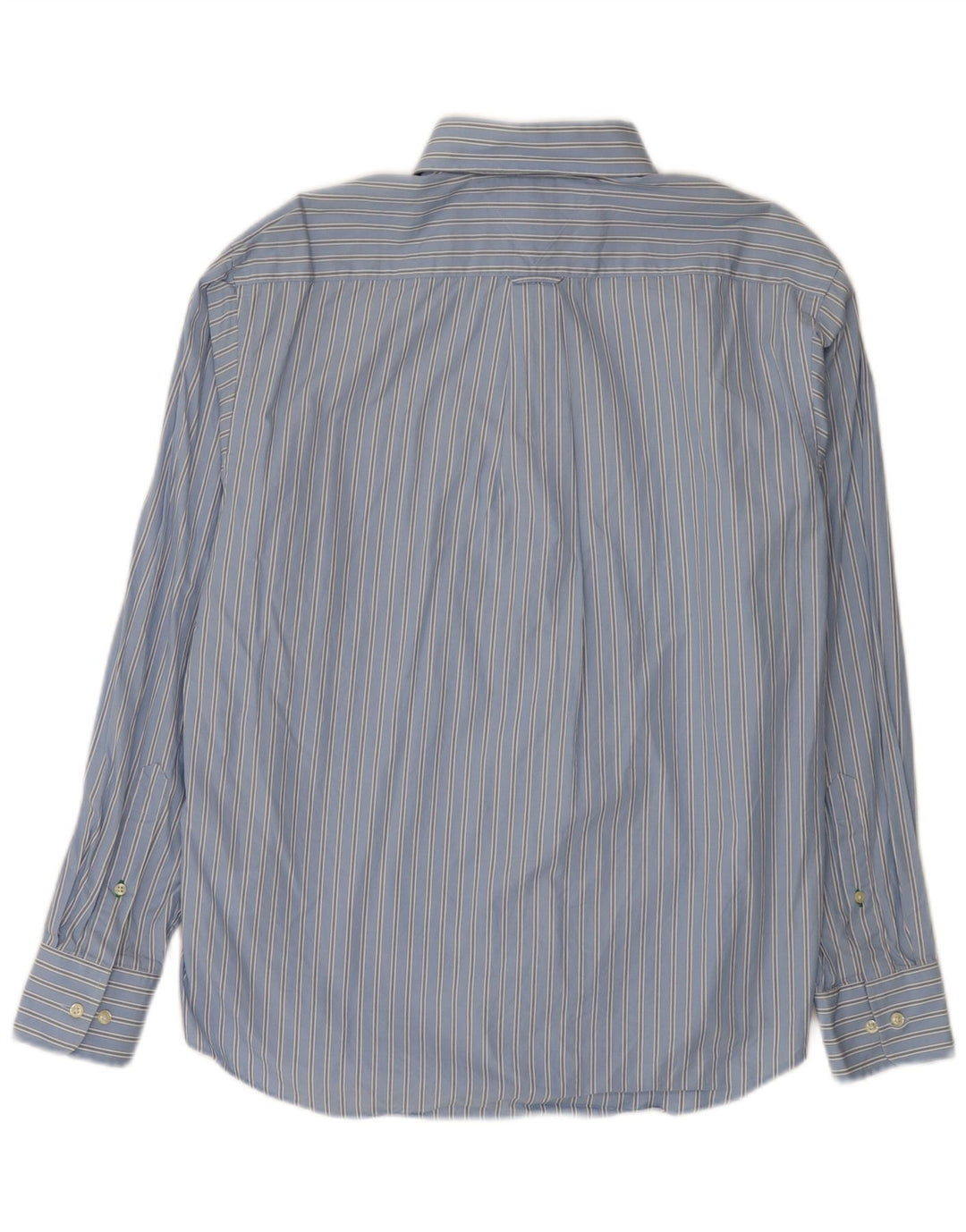 Camisa Tommy Hilfiger para hombre talla 16 algodón a rayas azul grande