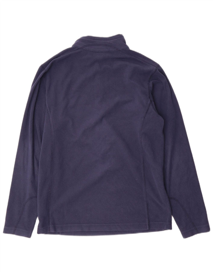 Columbia Jersey de forro polar con cuello y cremallera para hombre pequeño Poliéster azul marino