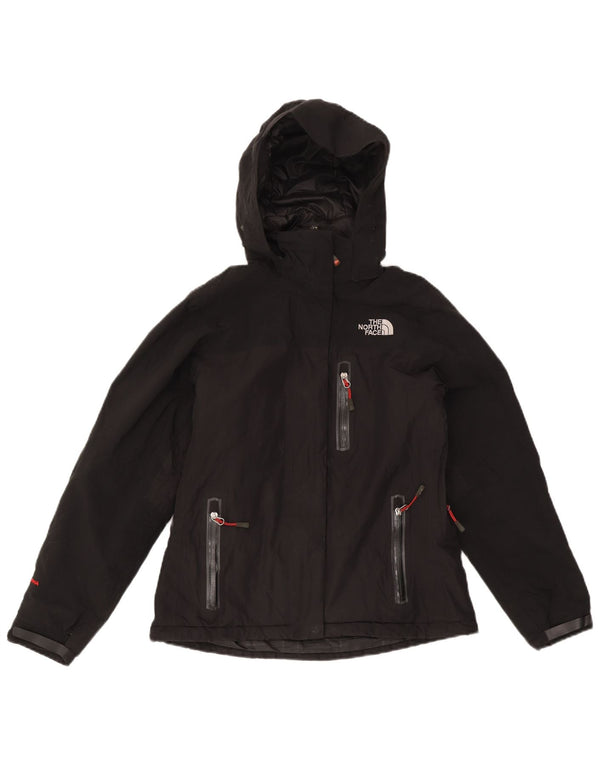 The North Face Chaqueta impermeable con capucha para mujer UK 10 Small Black Nylon