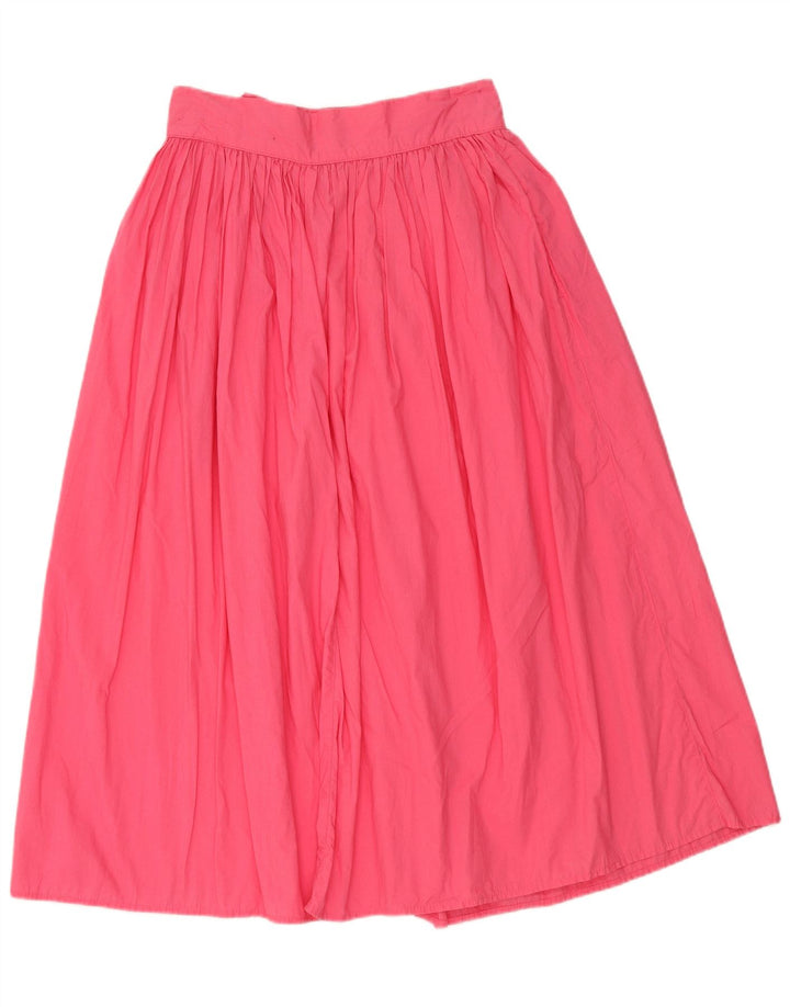Benetton Falda Acampanada IT 44 Medium W28 Algodón Rosa
