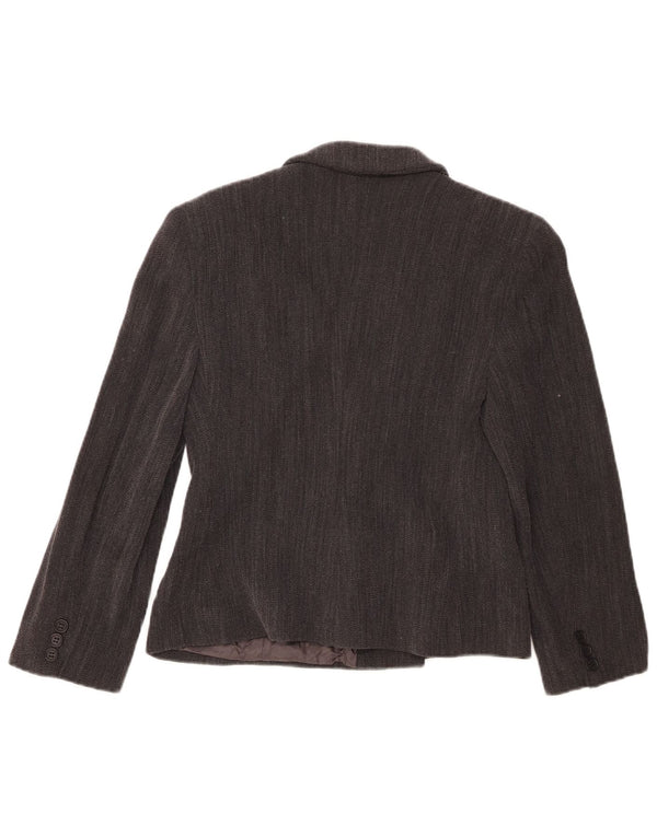 Giorgio Armani Chaqueta Blazer para Mujer IT 42 Rayas Gris Medio