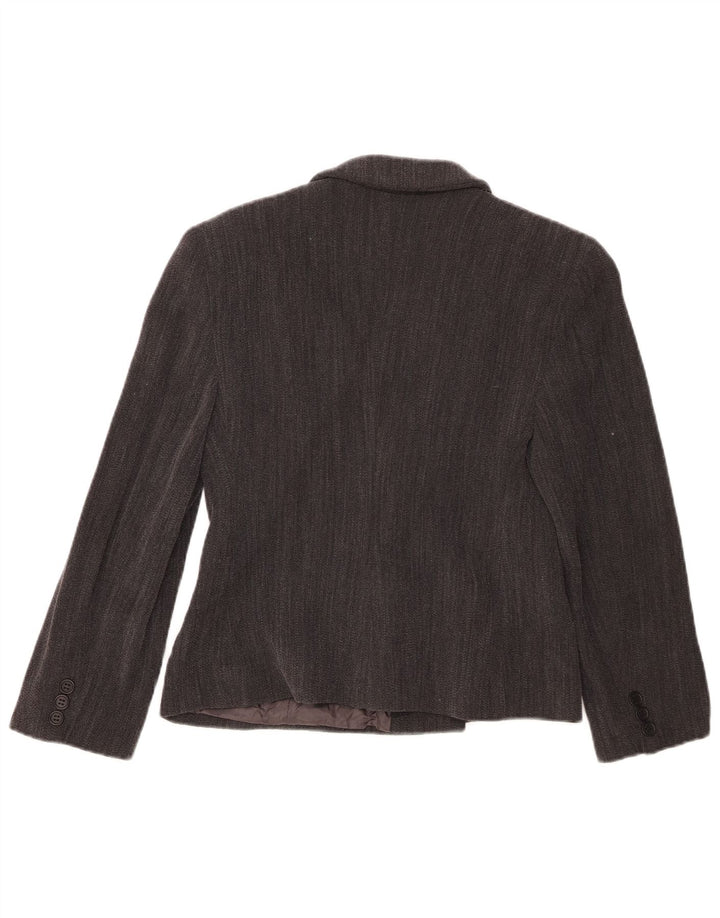 Giorgio Armani Chaqueta Blazer para Mujer IT 42 Rayas Gris Medio