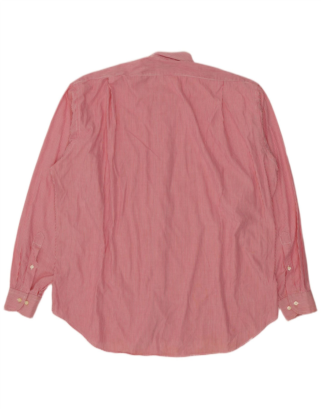 LANCETTI Camisa Hombre Talla 43 17 XL Raya Roja