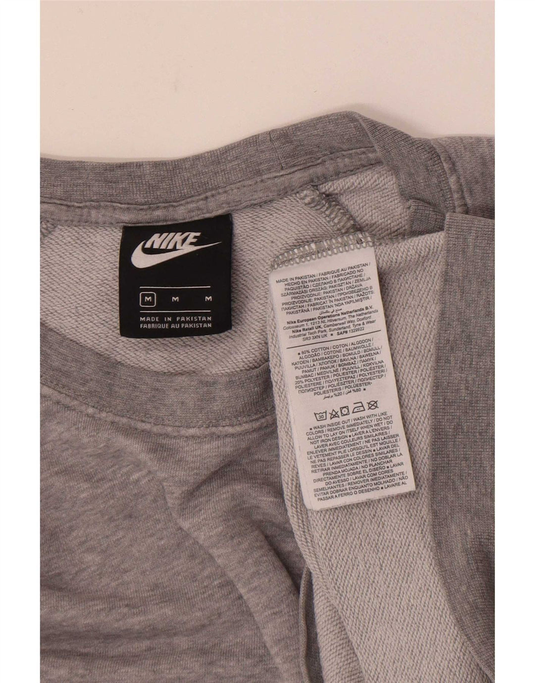 Nike - Sudadera para mujer, talla 40, algodón gris medio