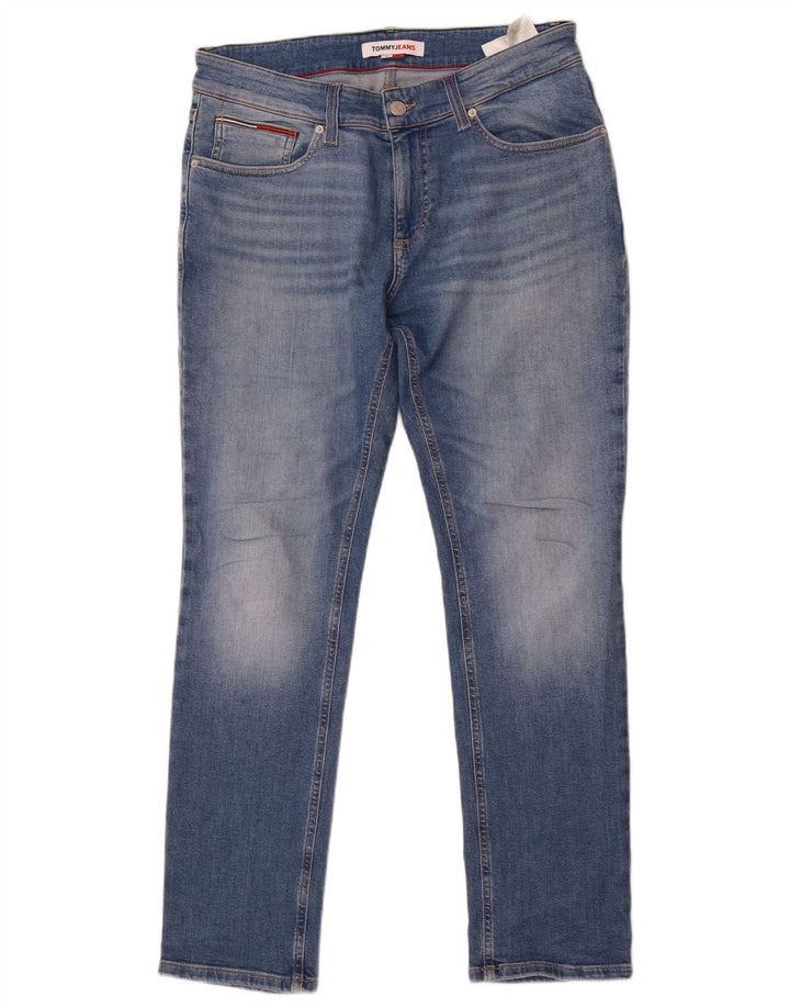 Tommy Hilfiger Vaqueros ajustados para hombre W32 L30 Azul Algodón Clásico