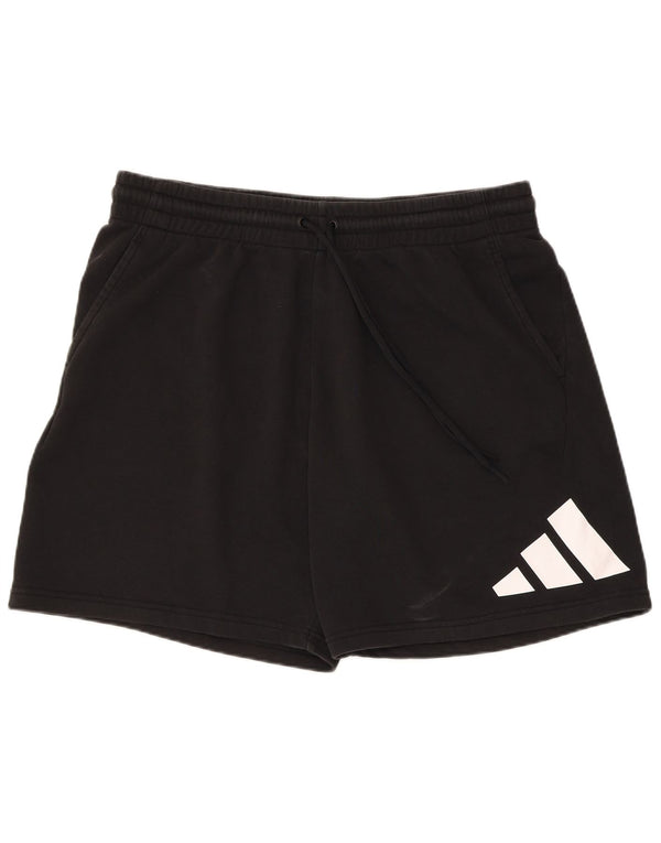 Adidas Pantalones cortos deportivos gráficos para hombre XL Algodón negro