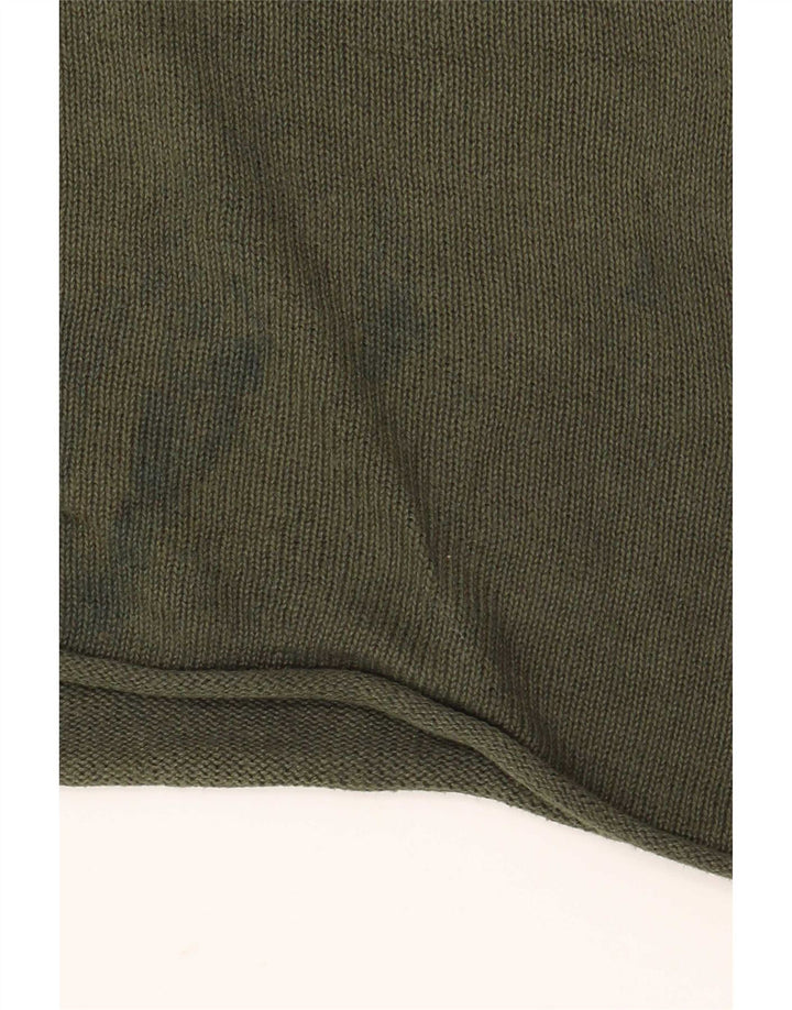 Jack & Jones Jersey con cuello redondo para hombre, talla grande, verde