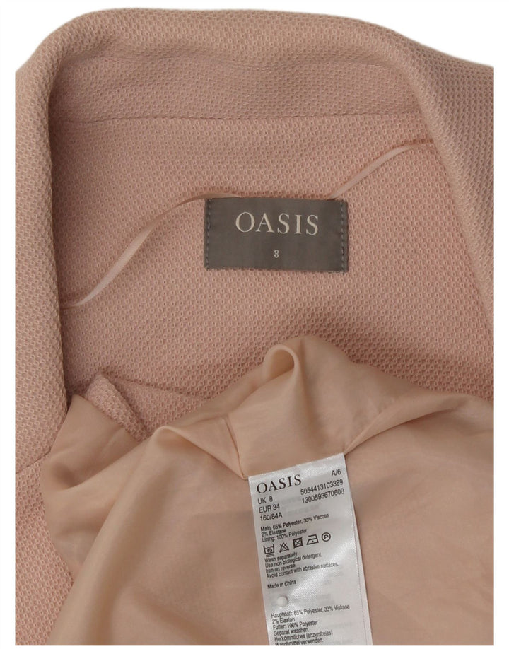 Chaleco largo Oasis para mujer UK 8 Small Poliéster rosa
