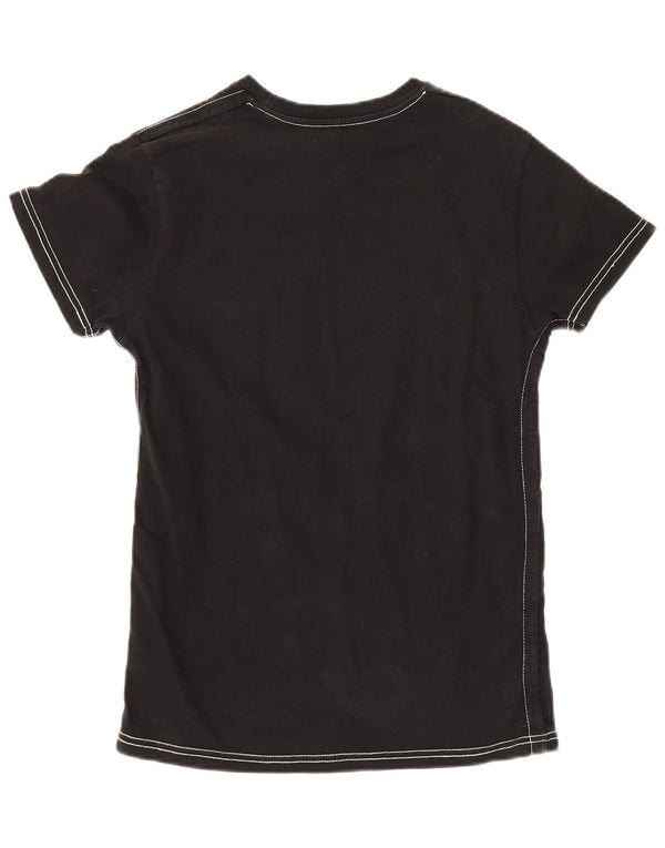 Levi's Camiseta gráfica para mujer Top UK 12 Medium Black Cotton