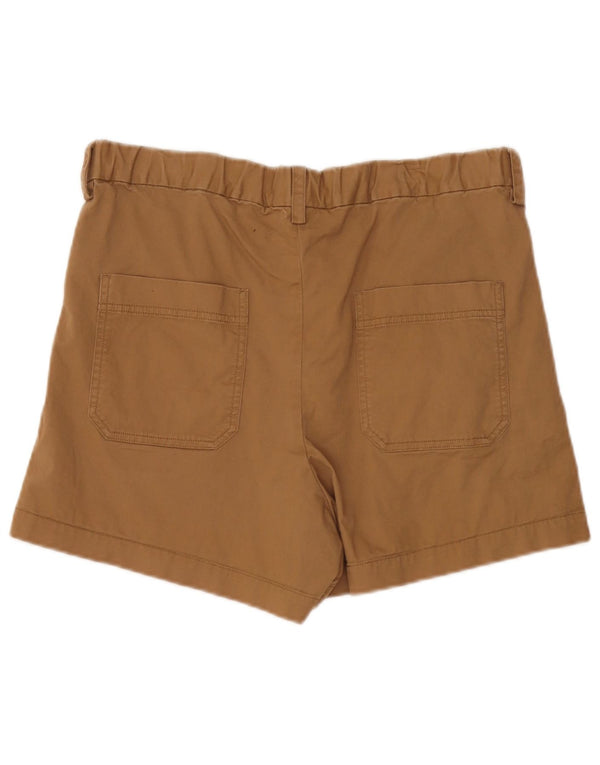 French Connection Pantalones cortos chinos de cintura alta para mujer UK 40 Medium W34 Beige