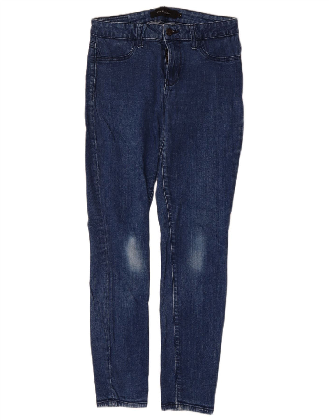 CALVIN KLEIN Vaqueros pitillo para mujer US 8 Medium W29 L30 Azul