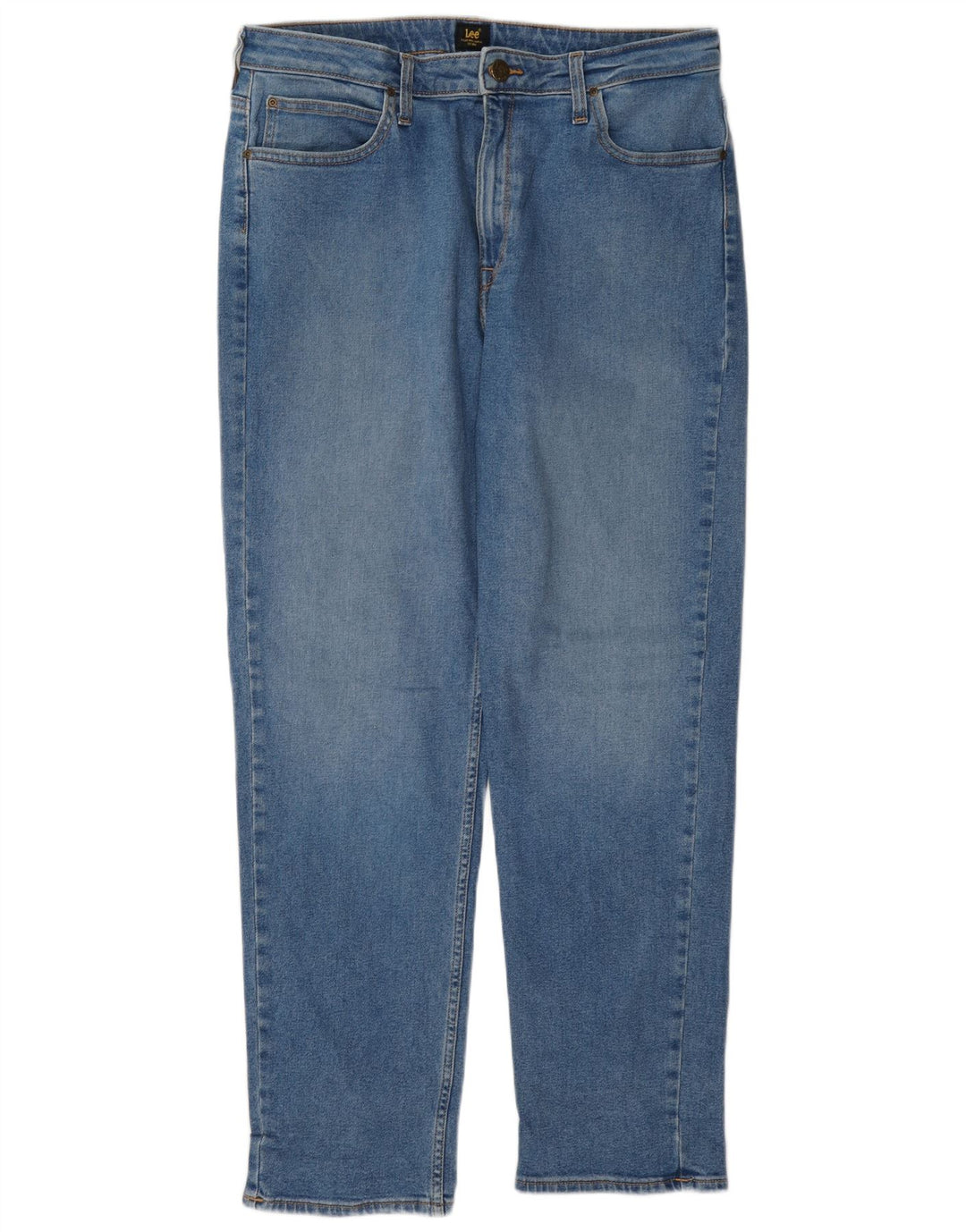 Lee Jeans rectos Carol para hombre W33 L29 Algodón azul