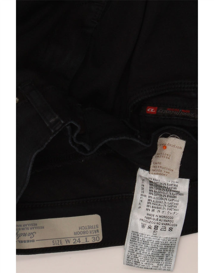 DIESEL Vaqueros Rectos Sandy Regular Slim Fit W24 L30 Azul Marino Mujer