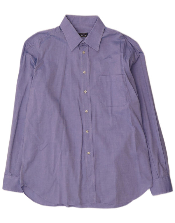 Camisa Trussardi Hombre Talla 43 17 XL Azul Algodón