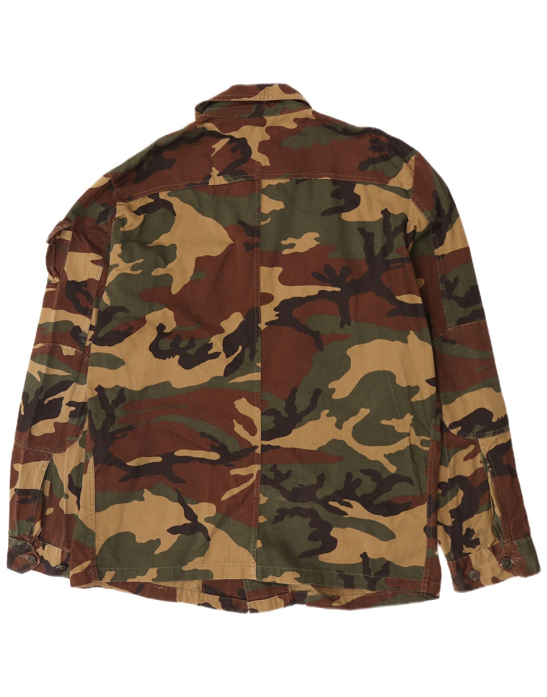 Vintage hombres chaqueta militar Reino Unido 42 XL camuflaje multicolor