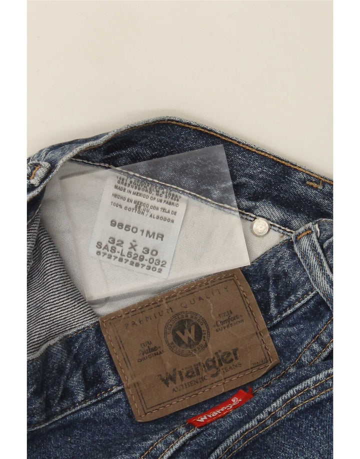 Vaqueros Wrangler Hombre Rectos W32 L30 Algodón Azul