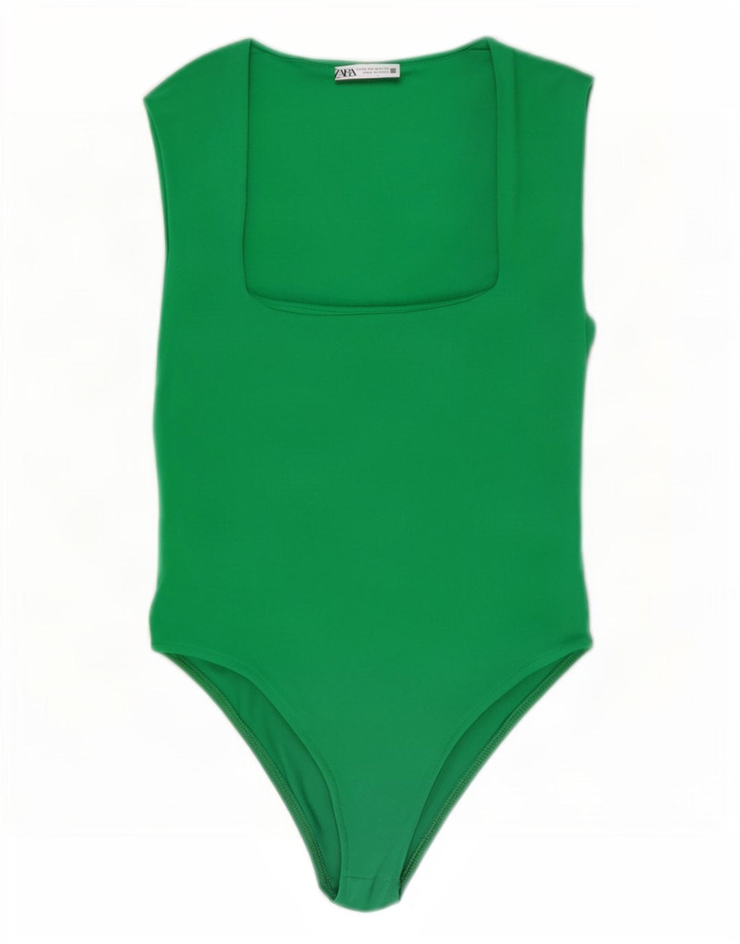 Body Zara Mujer UK 40 Verde Medio