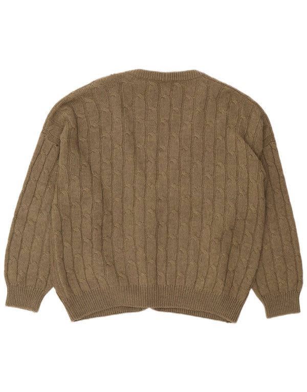 Il Granchio Suéter tipo cárdigan para hombre 2XL Caqui