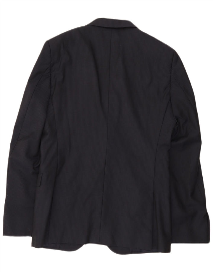 Calvin Klein Chaqueta tipo blazer de 2 botones para hombre IT 48 Mediana azul marino a rayas