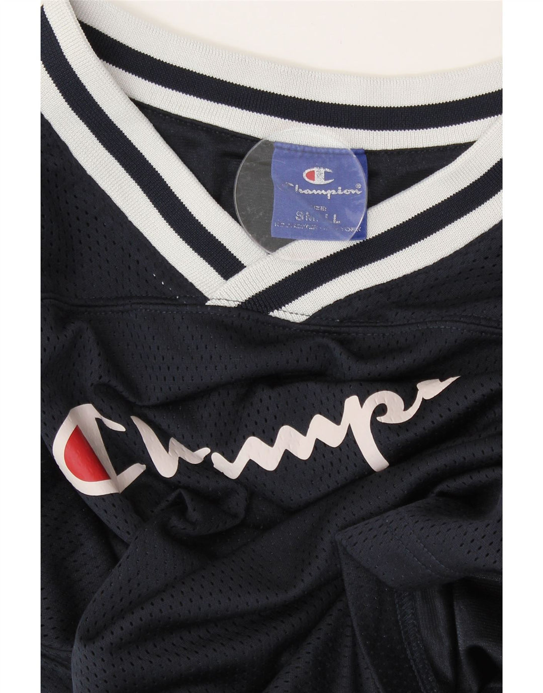 CHAMPION Camiseta gráfica extragrande para mujer UK 10 Small Azul marino