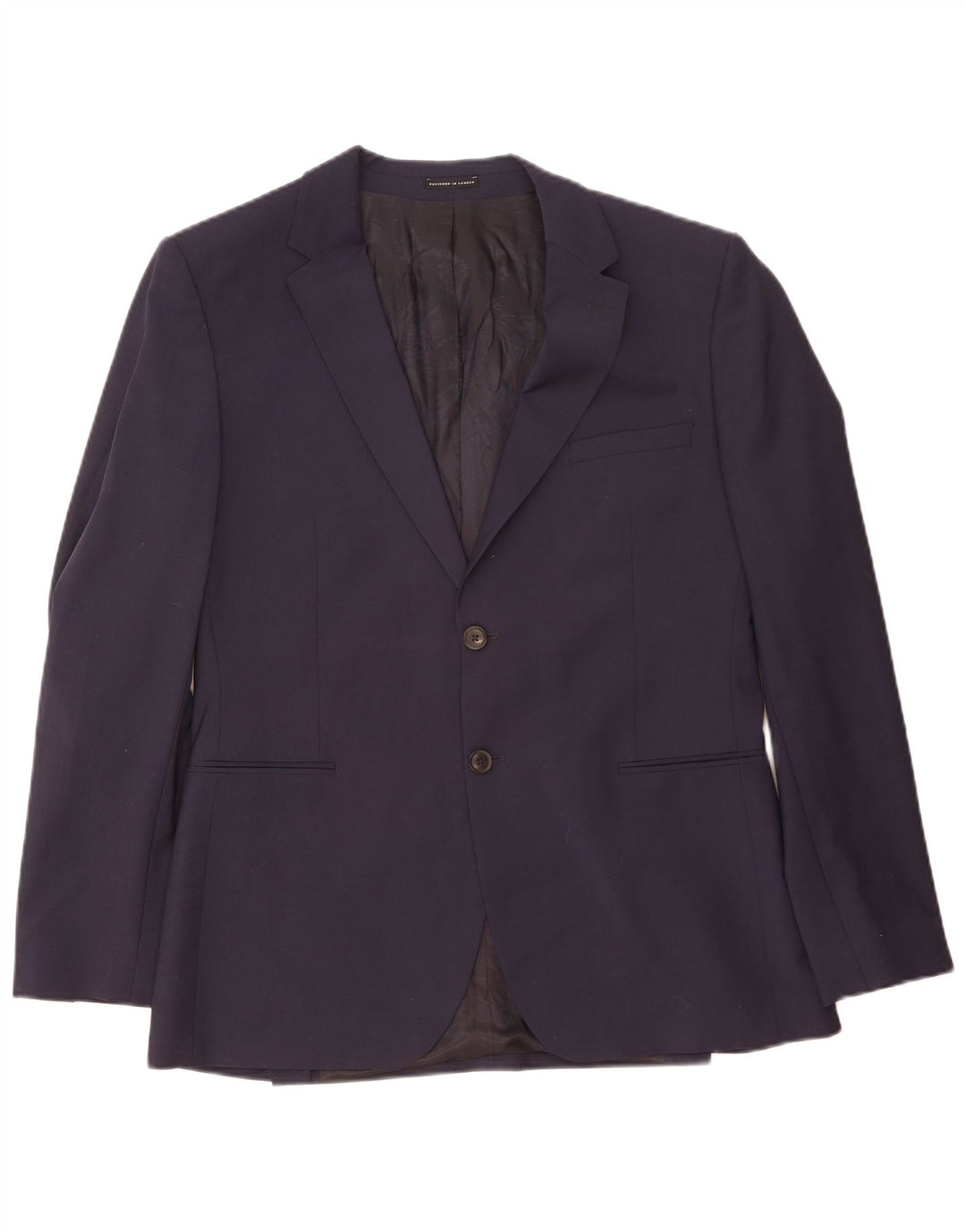 Reiss Chaqueta tipo blazer de 2 botones para hombre UK 40 Large Lana azul marino