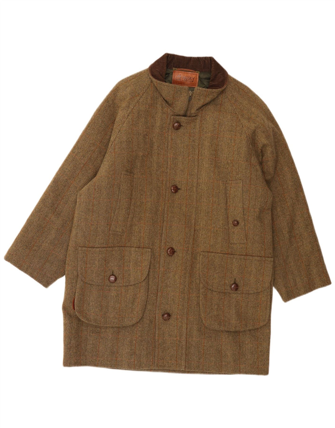 Abrigo para hombre HUSKY IT 48 Espiga marrón medio