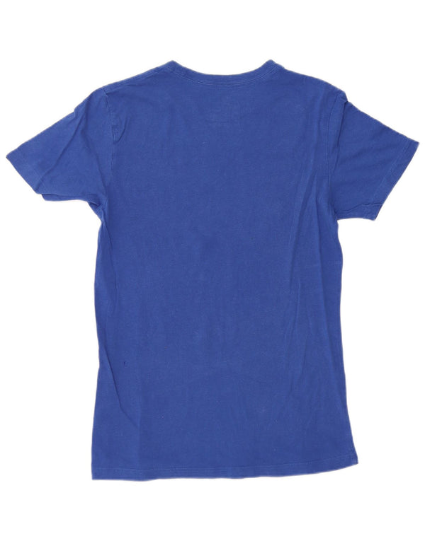 Nike Camiseta Slim Fit Graphic para Mujer UK 40 Algodón Azul Medio