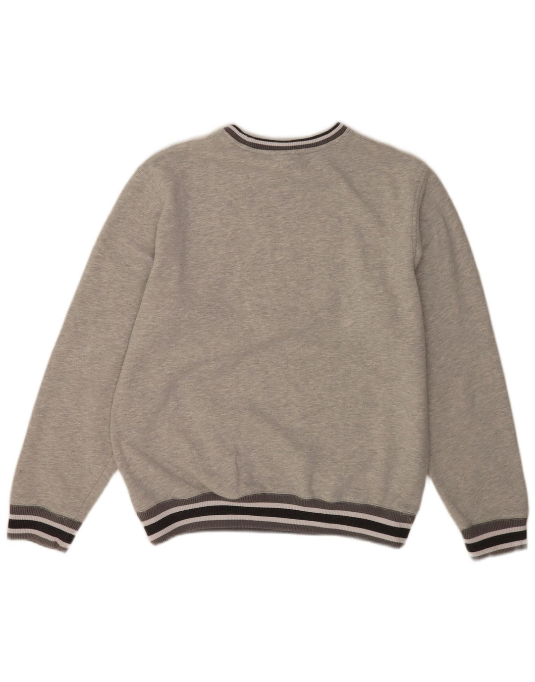 New Era Hombre Raiders Graphic Sudadera Jumper Algodón A Rayas Gris Medio