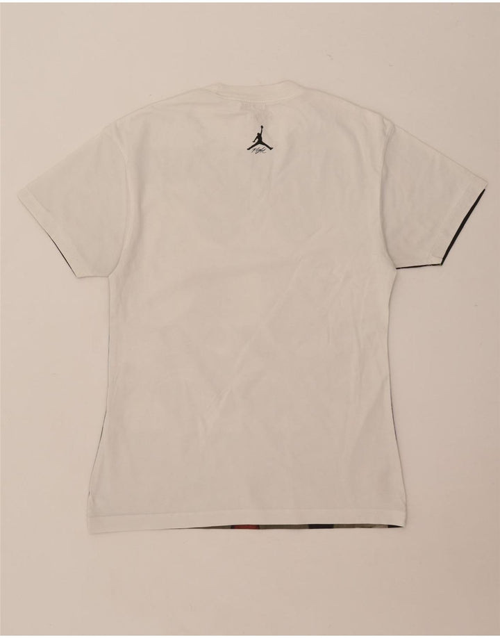 Jordan Mens Michael Jordan Graphic Camiseta Top Pequeño Blanco