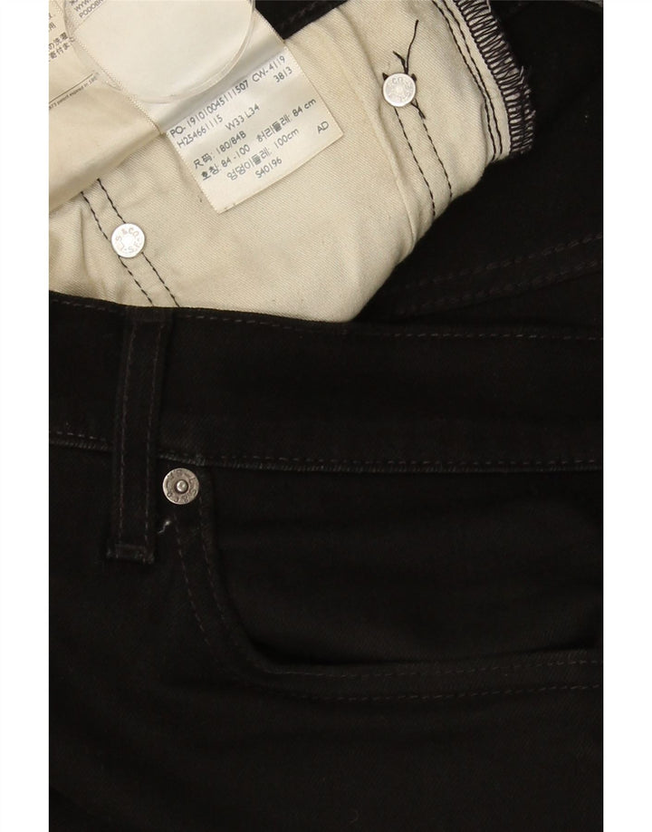 Levi's Hombre 511 Slim Jeans W33 L29 Algodón Negro