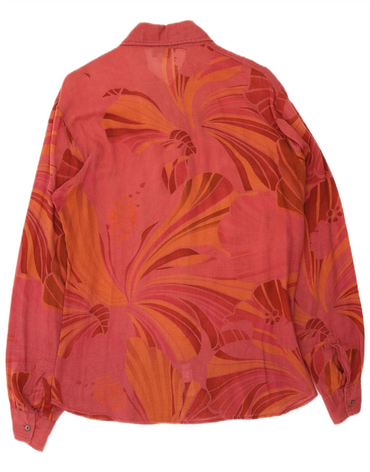 Dolce & Gabbana Camisa Hombre IT 48 Mediana Roja Floral
