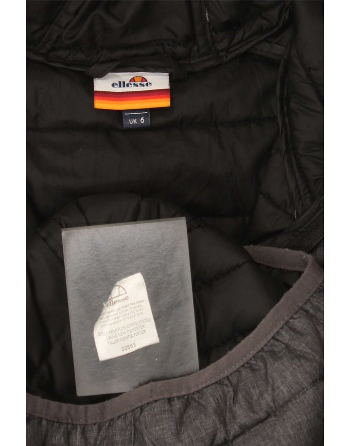 Chaqueta acolchada con capucha para mujer Ellesse UK 6 XS Nylon gris