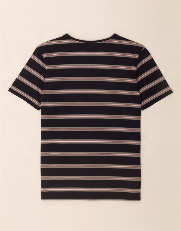 Billabong Camiseta para hombre Top 2XL Algodón a rayas azul marino