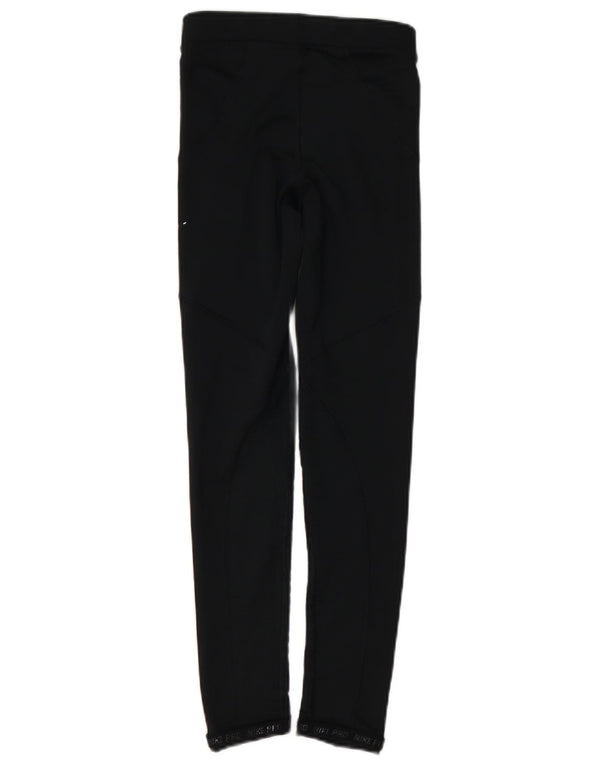 NIKE Leggings gráficos para mujer UK 4 XS Negro