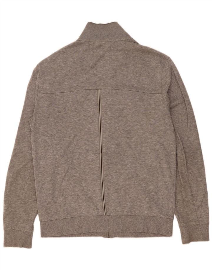Hugo Boss Hombre Chándal Top Chaqueta Pequeña Algodón A Rayas Gris