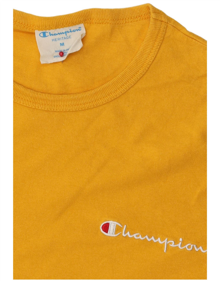 CHAMPION Camiseta Heritage para hombre Top mediano amarillo