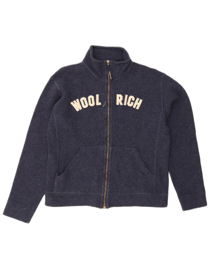 Woolrich Chaqueta superior de chándal con gráfico para niños 11-12 años Lana azul marino