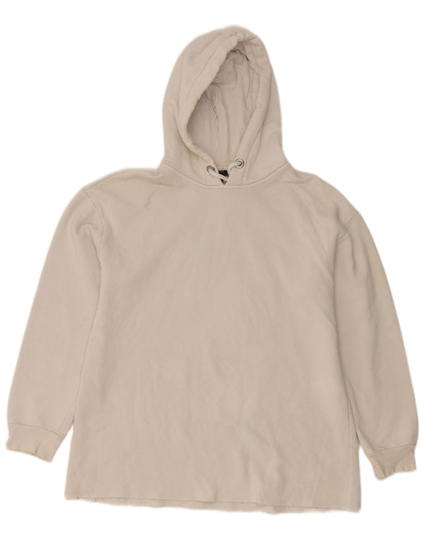 Topshop Jersey con capucha extragrande para mujer UK 10 Small White Cotton