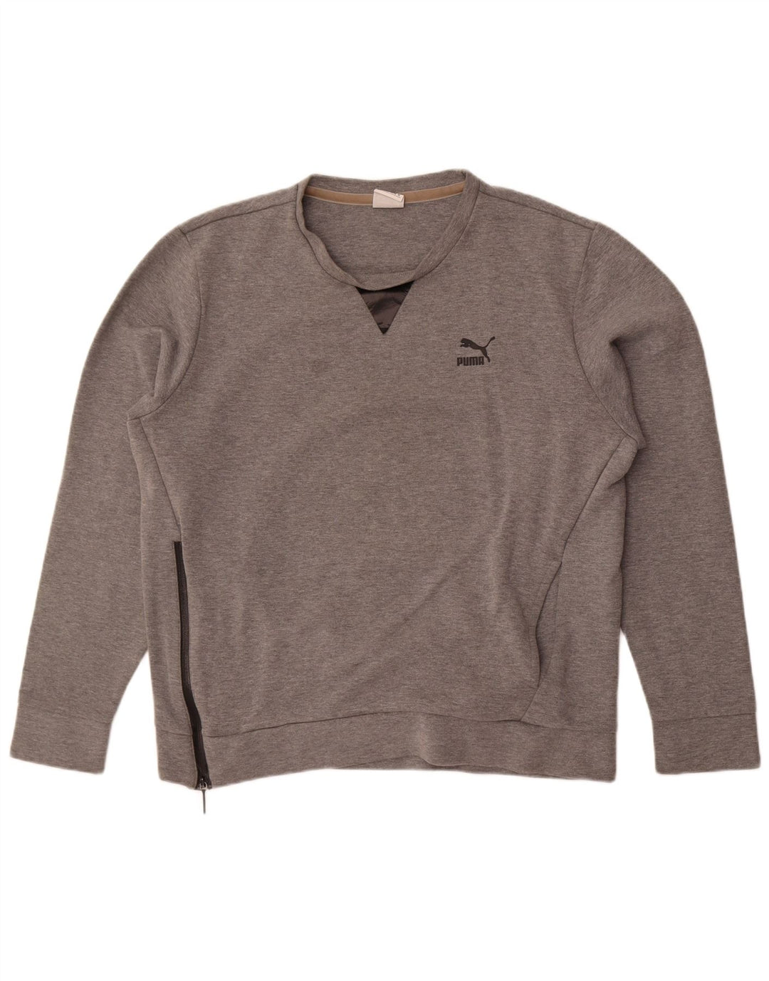 Puma Hombre Sudadera Gráfica Jumper XL Gris Algodón