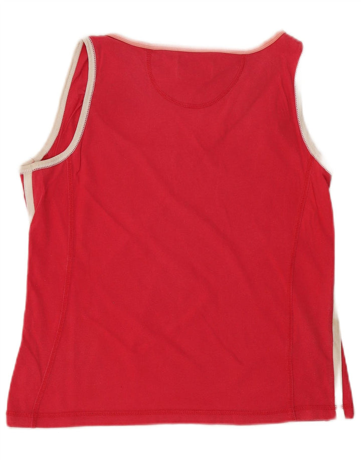 Champion Camiseta sin mangas para mujer UK 10 Small Red Poliéster