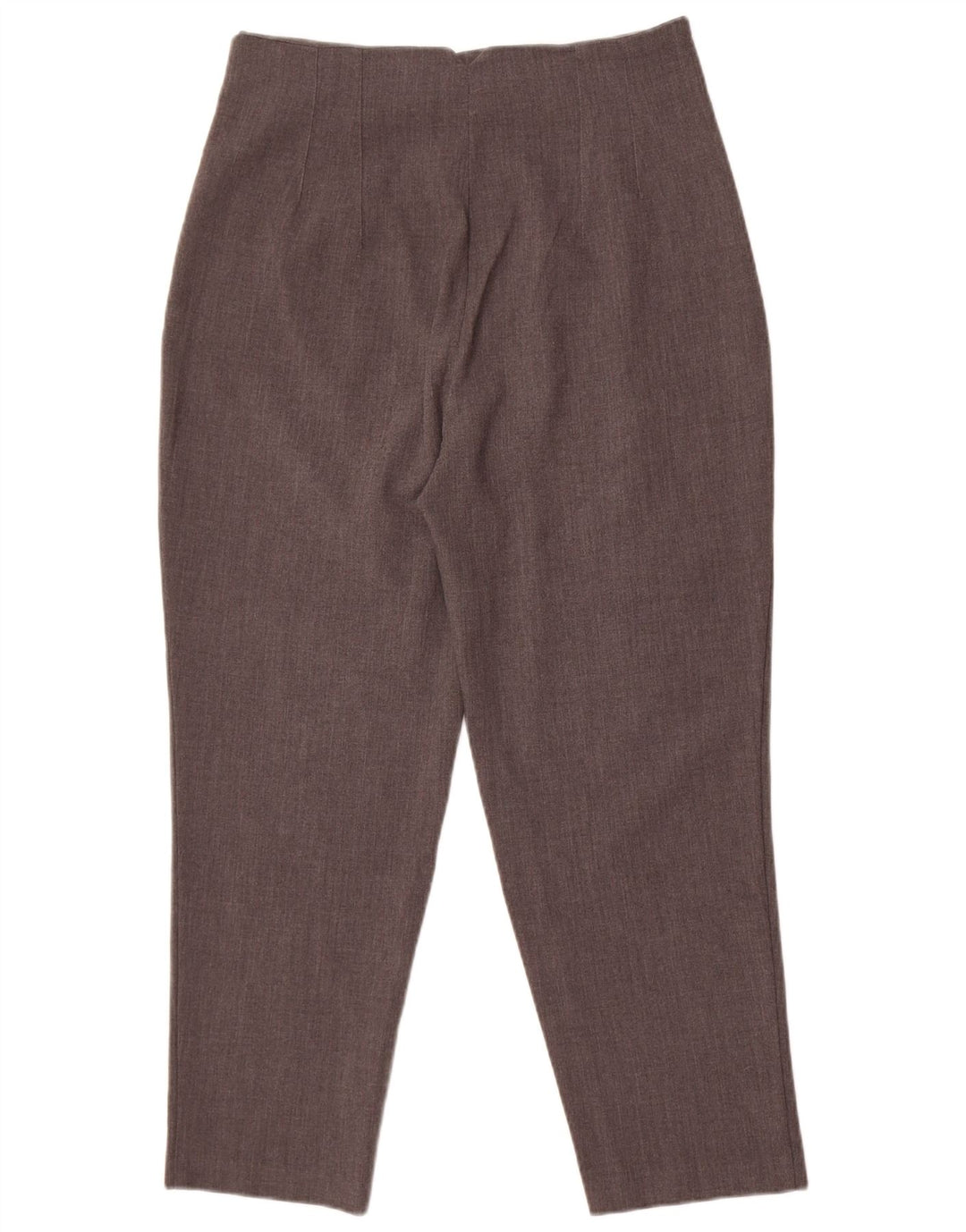 Zara Mujer Pantalón Chino Tapered Grande W30 L26 Poliéster Gris