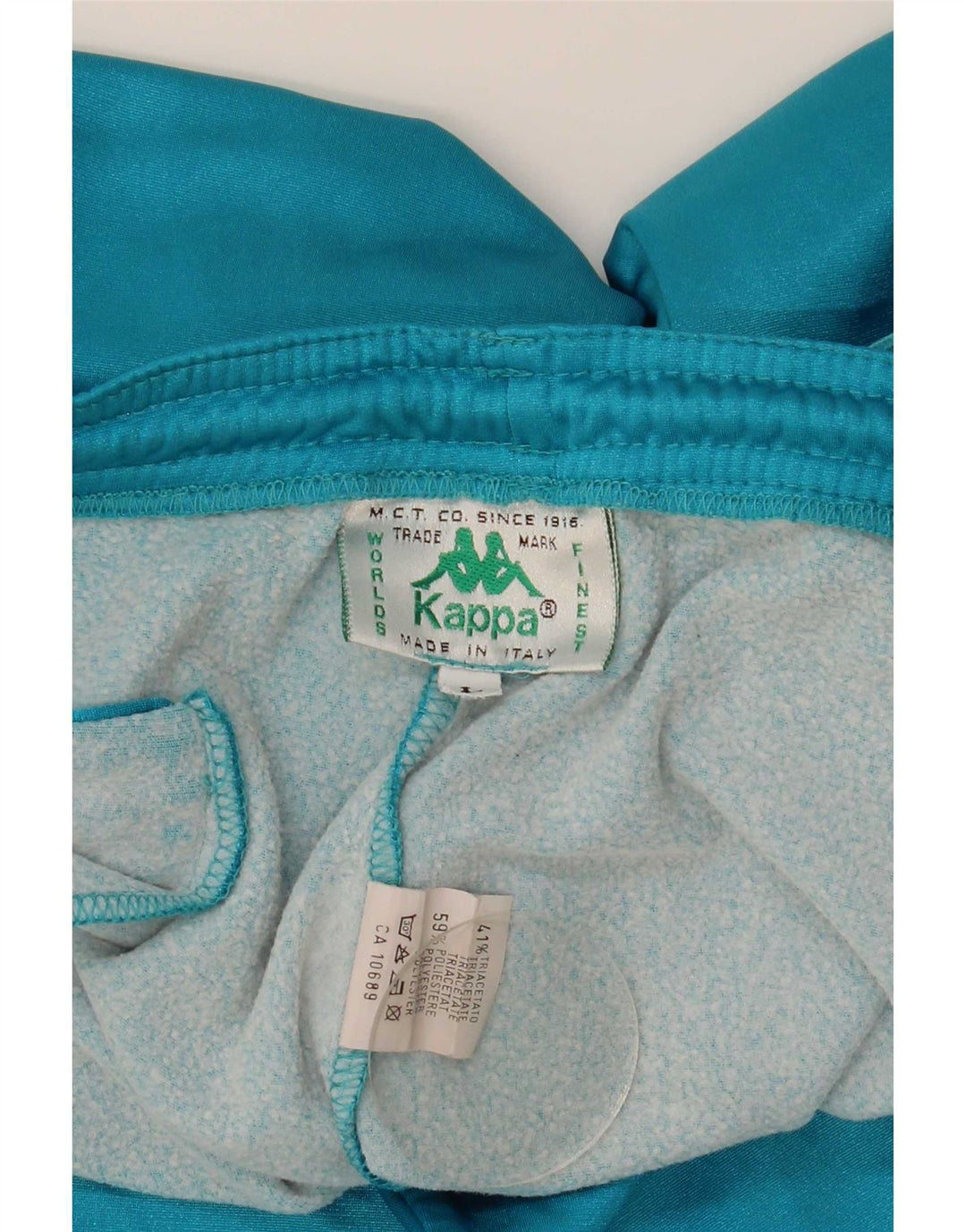 Kappa Hombre Pantalones De Chándal Gráficos Large Azul Colorblock Poliéster